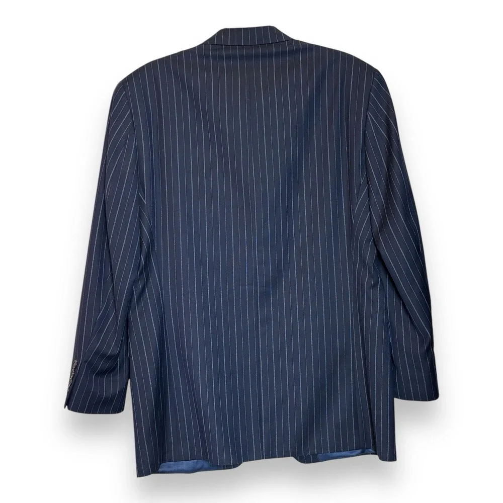 Ralph Lauren Boyds Blue Striped Blazer Sports Coat Jacket Mens sz 40 R Wool